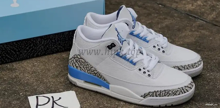 to Ready UNC Materials Ship Retail Retro Jordan 3 PK GOD 0521